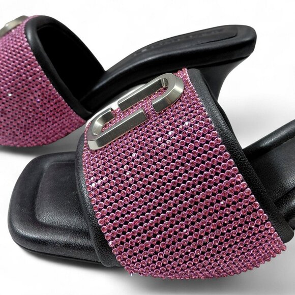 Marc Jacobs The Rinestone J Marc Heeled Sandals -US Size 5- NWB - Picture 6 of 16